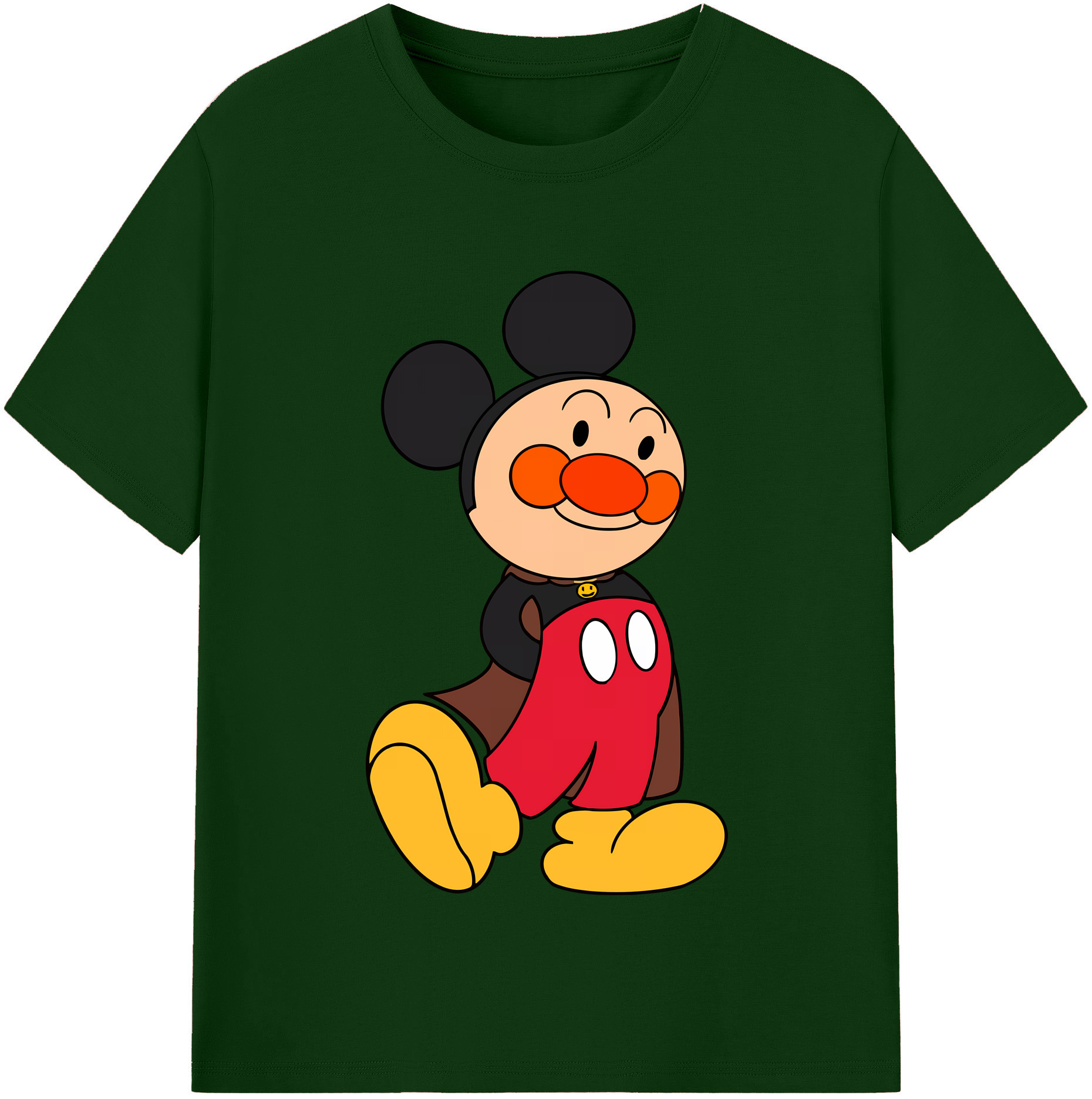 （画像用） アンパンマン Anpanman 綿100％半袖Tシャツ（フロントプリント）